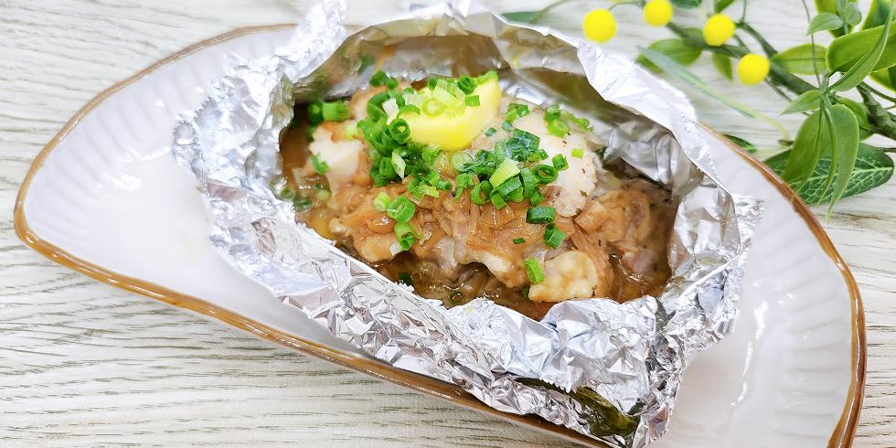 チキンのなめ茸ホイル焼き